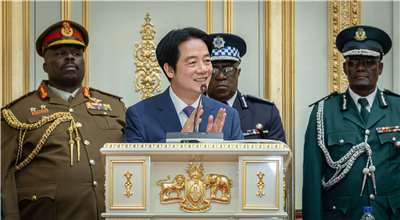 賴清德總統出訪史瓦帝尼，見證「中華民國(台灣)政府與史瓦帝尼王國政府關務互助協定」簽署儀式及簽署聯合公報。(圖：總統府)