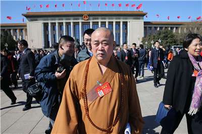 前嵩山少林寺住持釋永信因涉貪被捕，遭判刑24年。(檔案照)。 (AFP)