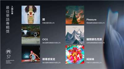 第37屆金曲獎流行音樂類入圍名單揭曉。（台視提供）