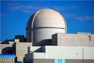 阿拉伯聯合大公國當局表示，阿布達比邦一座核能發電廠附近17日遭到一架無人機攻擊而引發火警。檔案照。