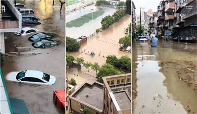 中國湖北與湖南部分地區近日出現大範圍降雨，迄今造成4死6失聯。(圖翻攝X@Trioyuan192778)