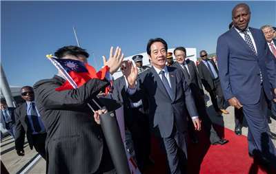 賴清德總統2日抵達非洲友邦史瓦帝尼進行國是訪問。(圖：總統府提供)