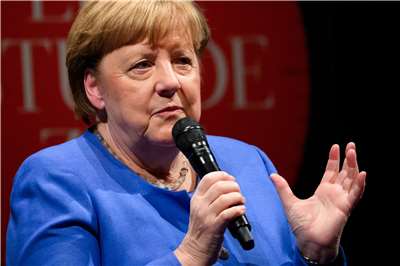 德國前總理梅克爾(Angela Merkel)18日表示，歐洲應為終結俄烏戰爭付出更大外交努力，終戰協議不應拱手讓給美國總統川普一個人。 (檔案照)