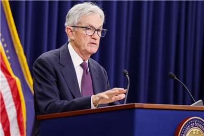 聯準會主席鮑爾（Jerome Powell）(圖)正式卸任，市場關注聯準會後續的利率決策。資料照片。