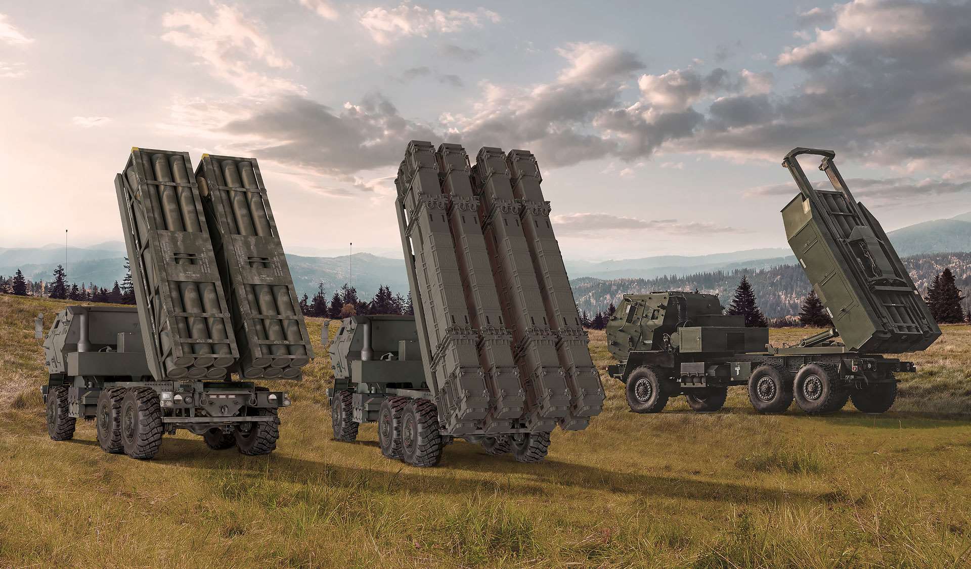 美國軍工大廠「洛克希德馬丁(Lockheed Martin)」公開新型「海馬士(HIMARS) FLEX」系統發射車。(翻攝Lockheed Martin官網)