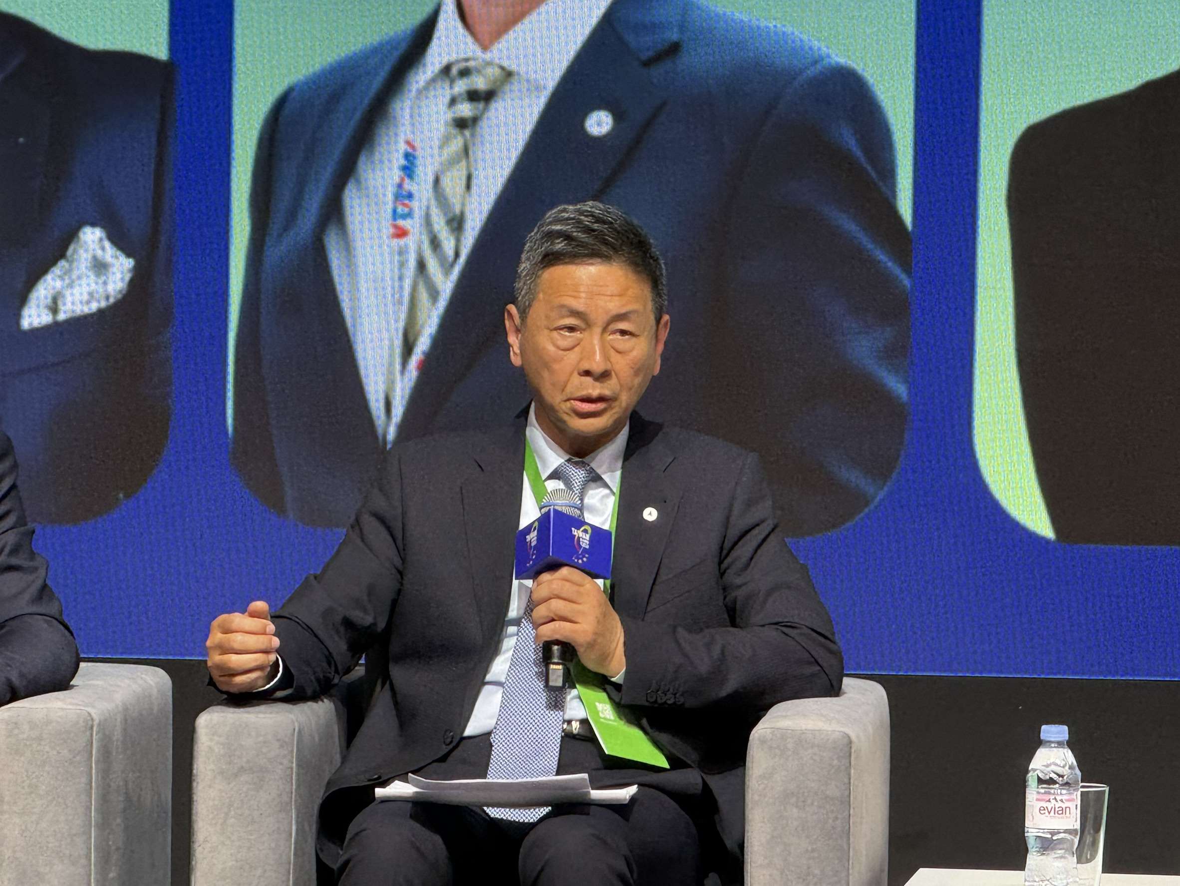 漢翔公司軍用事業處處長蔡明晃表示，台灣與波蘭未來可共同制定通用的歐規無人機認證流程。(謝佳興 攝)