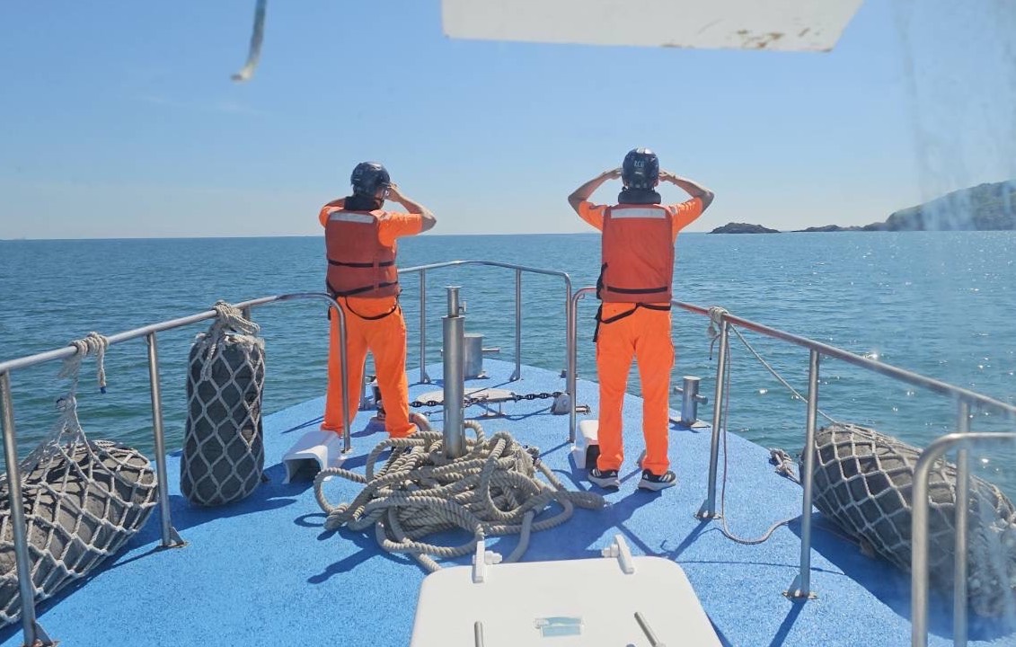 海巡署28日表示，中國「暮山紫」科研船均於台灣限制水域外航行，已全程掌握其航行動態。(資料照/海巡署金馬澎分署)
