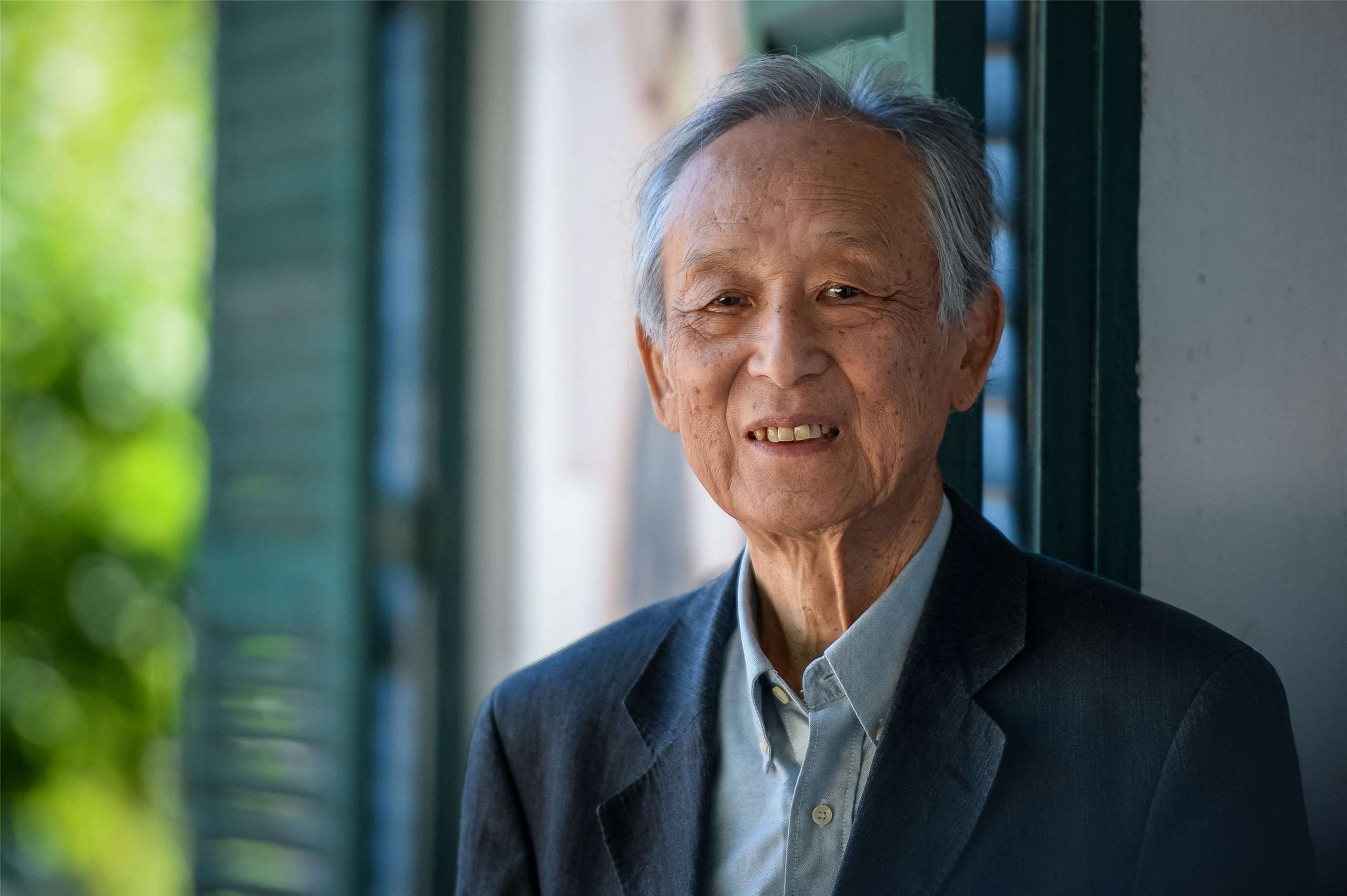 諾貝爾文學獎得主高行健。2019年8月25日於法國拍攝。