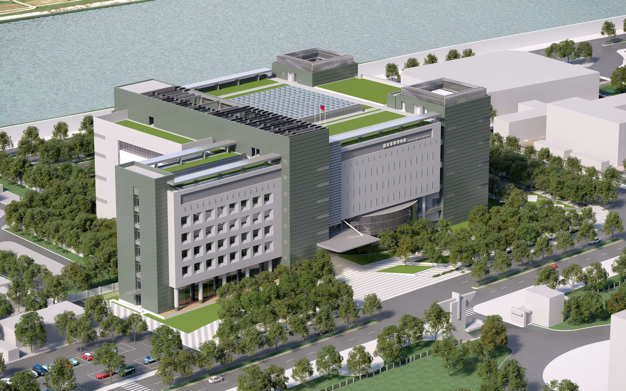 國家軍事博物館是台灣首座國家級軍事專業博物館，肩負保存國軍歷史、傳承國防精神的重要使命，目前主體工程已進入最後關鍵階段。(翻攝劉培森建築師事務所 Ricky Liu & Associates Architects+Planners臉書)