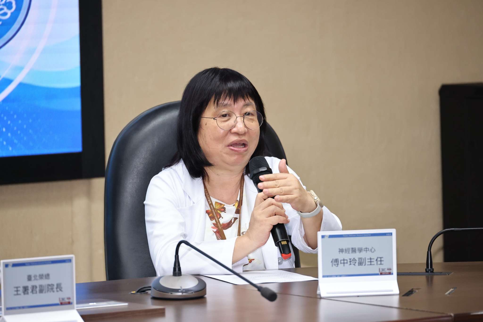 北榮神經醫學中心副主任傅中玲3日表示，維持良好的咬合功能可能是預防失智症易遭忽略的一環。(北榮提供)