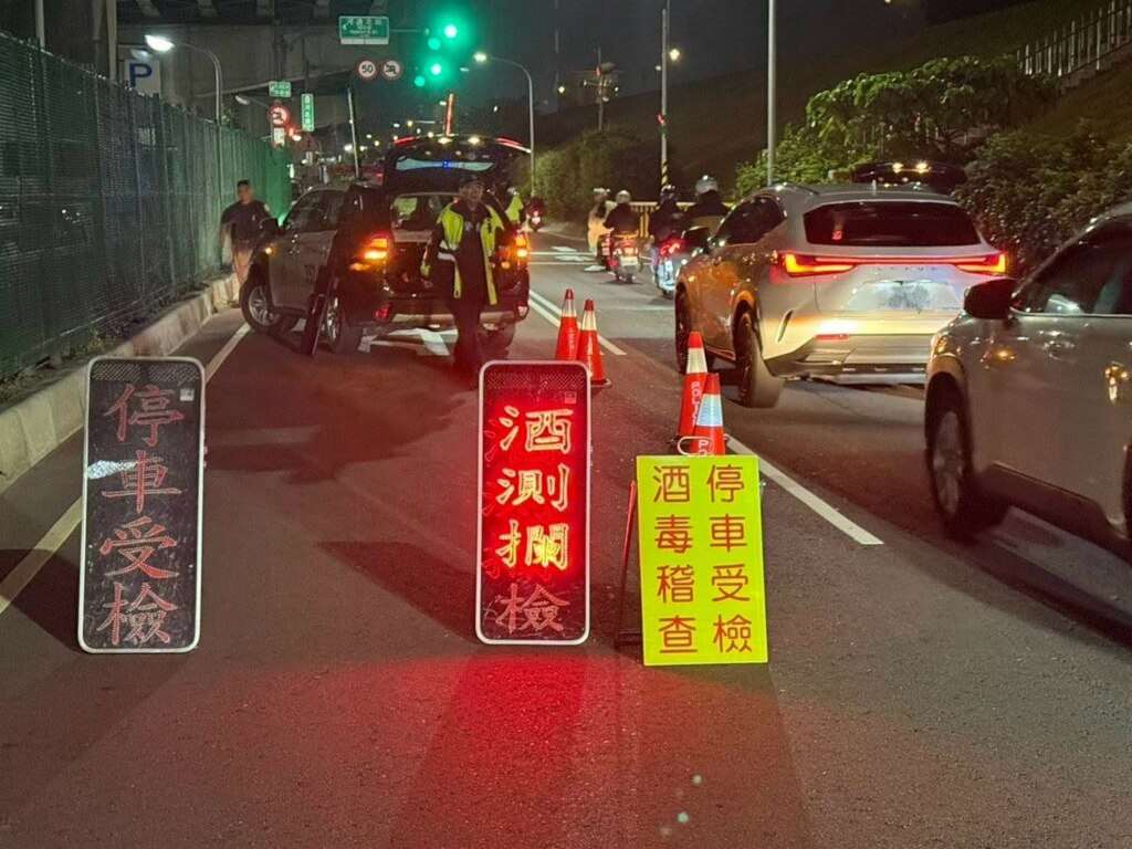 近來毒駕造成多起死傷，引發社會關注。圖新北市警察局執行酒(毒)駕攔檢勤務。(新北市警察局提供)