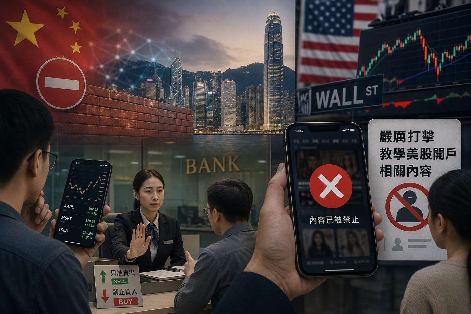 過去幾年裡，中國公民越來越多地投資海外證券，尤其是美國股市。但北京最近採取行動，切斷了中國家庭與全球資本市場之間的非正式管道。(示意圖/AI生成)