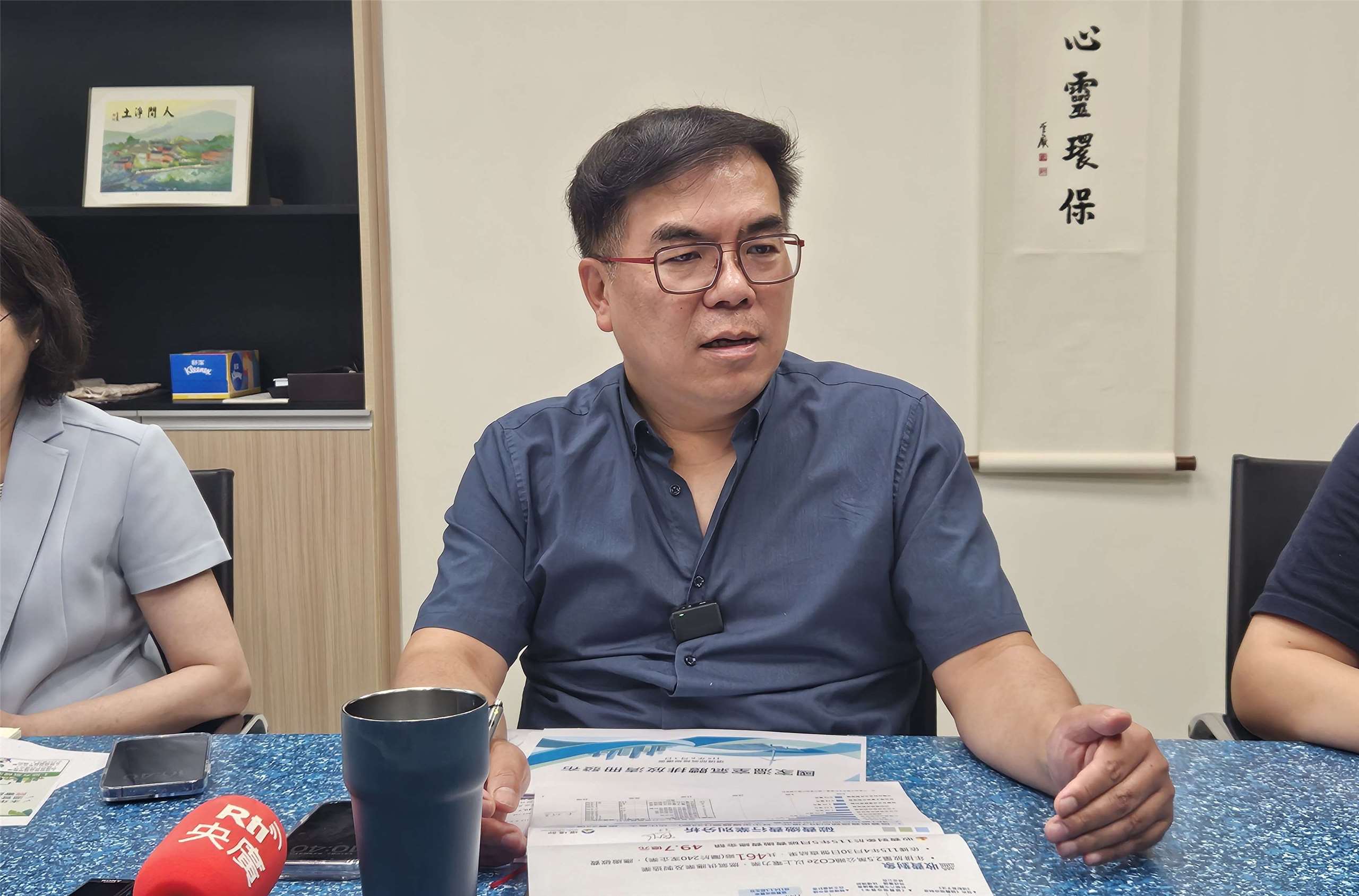 環境部長彭啓明。(劉品希 攝)
