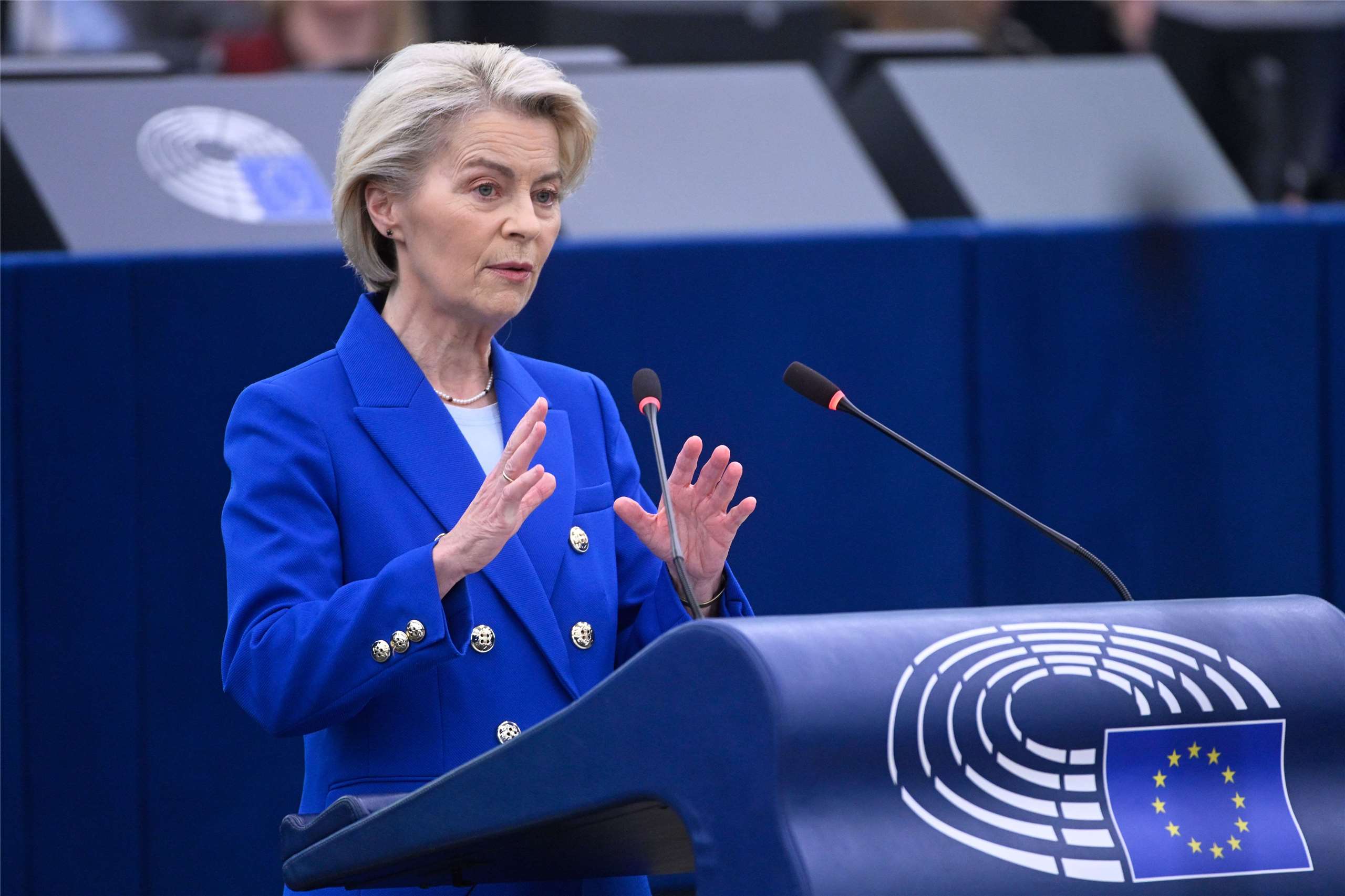 歐盟執委會主席范德賴恩（Ursula von der Leyen）。資料照。