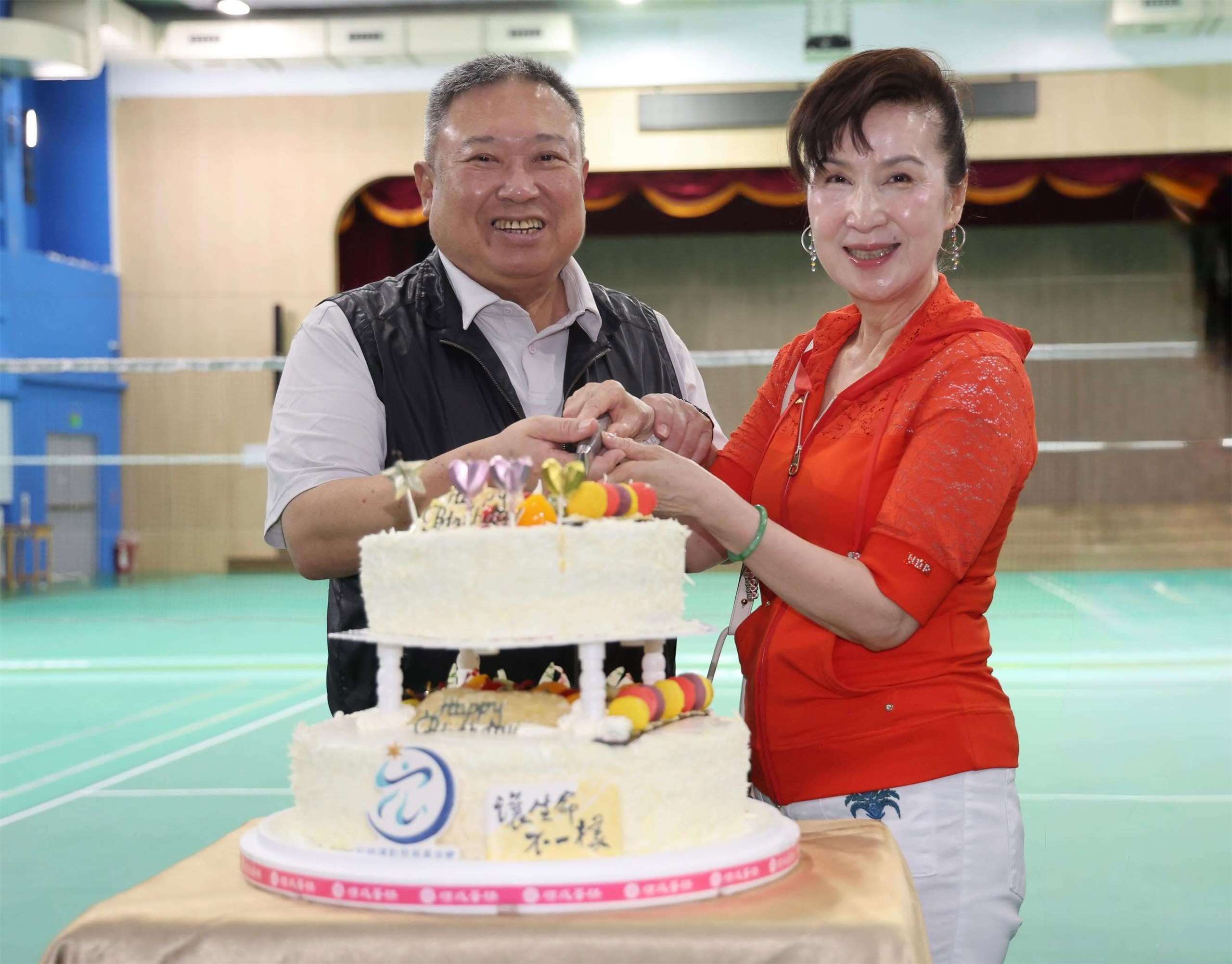 今年3月才接任國訓中心董事長的林鴻道(左)，今天(15日)驚傳請辭，預計於6月23日董事會正式提出辭呈。資料照。(圖 : 宏道運動發展基金會)