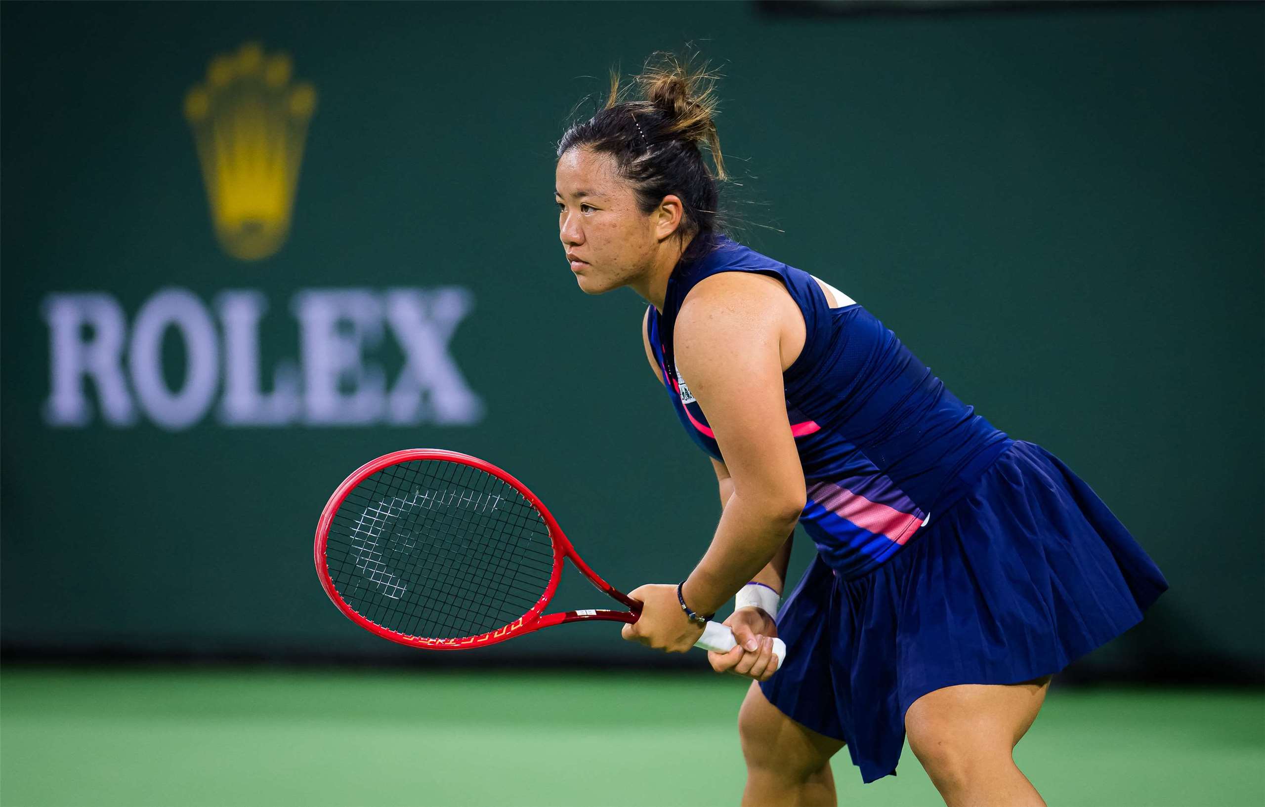 國際女子網球協會(WTA)利貝馬公開賽，台灣「小鋼砲」梁恩碩與日本搭檔青山修子在女雙冠軍戰封后，梁恩碩拿到生涯首座WTA巡迴賽冠軍。資料照。