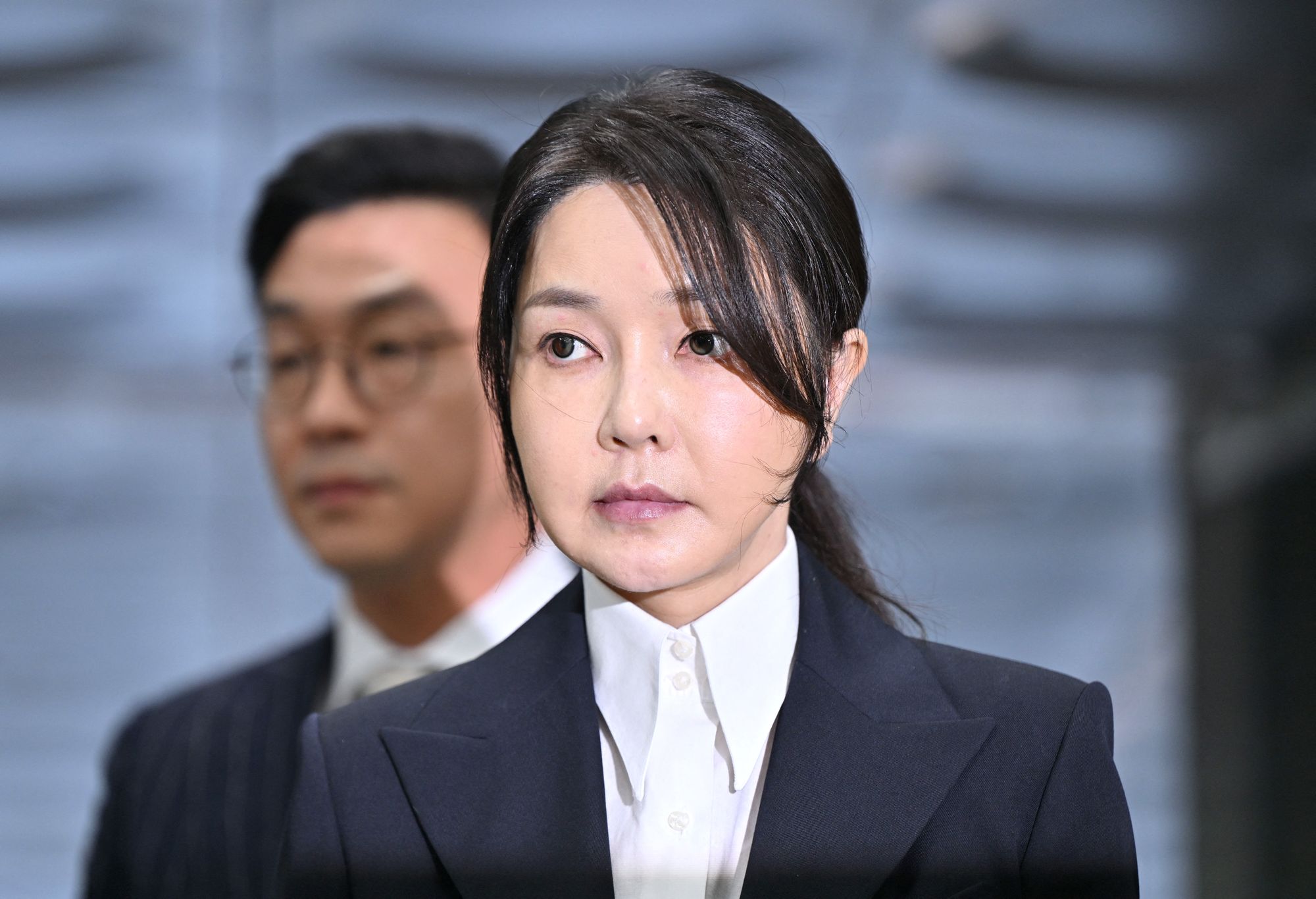 南韓前第一夫人金建希涉收賄賣官，一審判處7年有期徒刑。資料照。