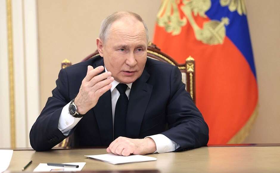 俄羅斯總統普丁(Vladimir Putin)28日表示，俄軍將持續推進全面奪取烏克蘭東部及南部4個地區的既定軍事目標。 (圖:克宮)