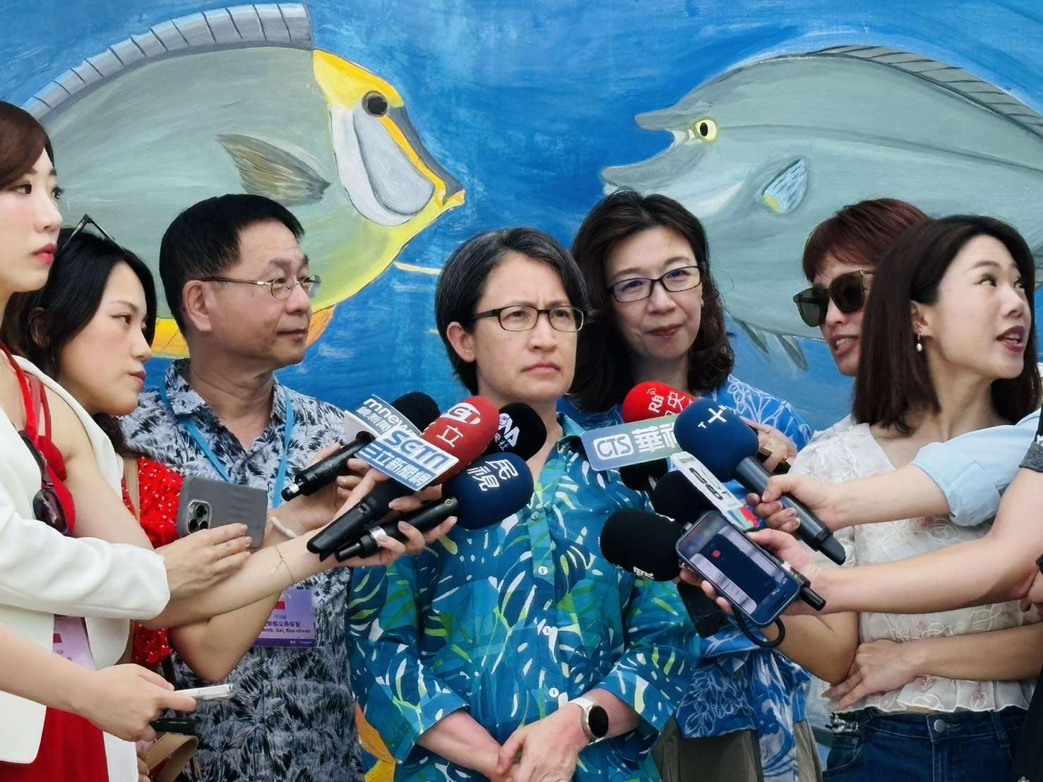 副總統蕭美琴正率團訪問友邦帛琉，對於國內新竹發生氣爆，表達遺憾與關切。(劉玉秋攝)