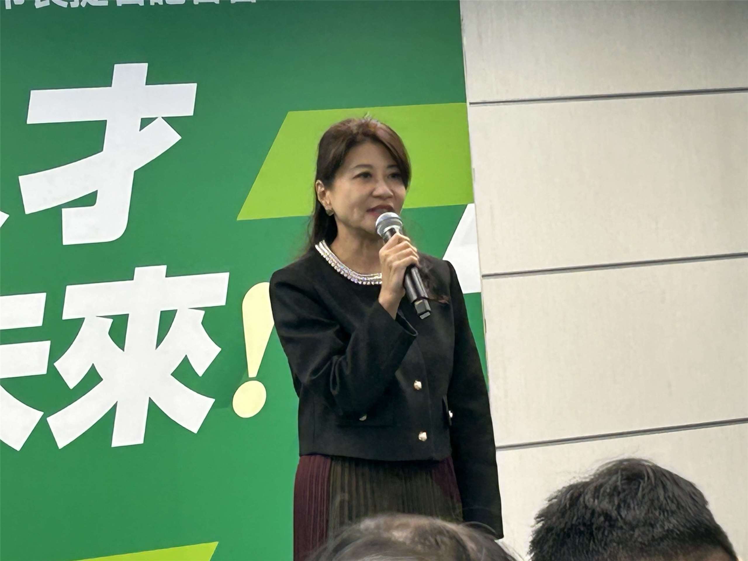 對於前彰化市長邱建富宣布退出民進黨，以無黨籍參選彰化縣長，民進黨發言人林楚茵今天(10日)表示，不希望親痛仇快，期盼團結拼未來。(趙婉淳 攝)