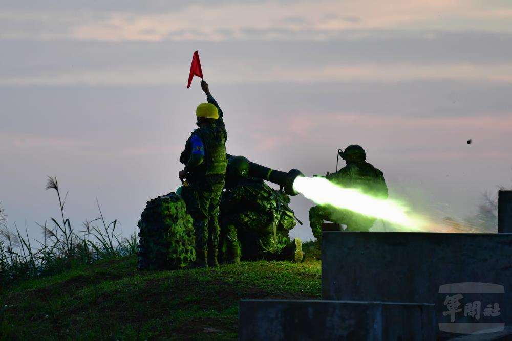 雲台操演首次納入標槍飛彈實彈射擊。（軍聞社實習記者吳宣諭攝）