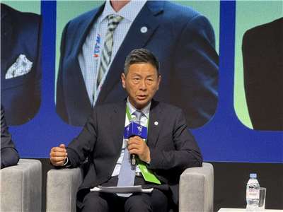 漢翔公司軍用事業處處長蔡明晃表示，台灣與波蘭未來可共同制定通用的歐規無人機認證流程。(謝佳興 攝)