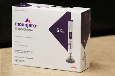 俗稱「瘦瘦針」的GLP-1受體促效劑類藥品猛健樂（Mounjaro）。資料照片。