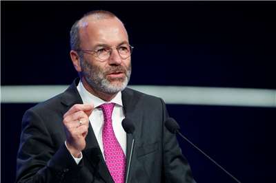 歐洲議會人民黨(EPP)領袖韋伯(Manfred Weber)呼籲歐盟，對中國採取更強硬的貿易政策。資料照片。