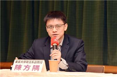 東吳大學政治系副教授陳方隅表示，台灣除應強化軍事防衛外，也須提升民眾對中國統戰及認知作戰的警覺性與社會韌性。(資料照/江麗華 攝)