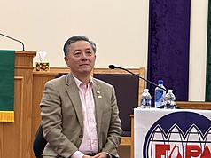 前美國五角大廈官員胡振東27日擔任台灣人公共事務會募款巡迴演講華府場次講者，分析台灣防衛與美台軍事合作的局勢。