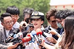 三軍八校院聯合畢業典禮30日舉行，瓜地馬拉籍交換生海莉珊（圖）受訪表示，盼運用所學改善瓜國海軍現況並深化雙邊關係。