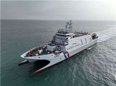 海巡署今天(1日)表示，針對中國海警局今天宣稱「中國海警位中國台灣島以東海域開展執法巡查」一事，意圖侵犯主權，惡意進行政治操作及認知作戰，予以嚴正譴責。(圖 : 海巡署)