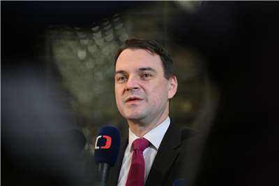 捷克外交部長馬欽卡(Petr Macinka)13日表示，捷克政府希望與中國的關係正常化，但他認為對中國仍有必要保持警惕。資料照片。(AFP)