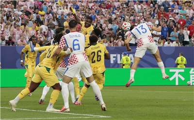 2026世界盃L組最後一輪賽事，克羅埃及亞由瓦拉西琪(Nikola Vlasic, 13號球衣)頂進超前分，終場以2比1擊敗迦納。