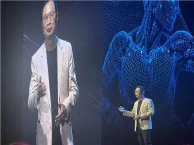 貿協董事長黃志芳表示，台北國際電腦展預登買主已突破3萬名，且訂單效應提前發酵。(謝佳興 攝)