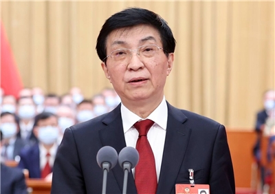 中國全國政協主席王滬寧13日重申堅持「一個中國原則」與「九二共識」，堅決反對台獨。(資料照/AFP)