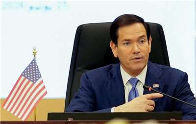 美國國務卿盧比歐(Marco Rubio)出席波斯灣合作理事會(Gulf Cooperation Council)會議並發表談話。