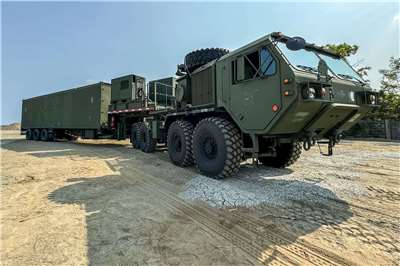 美軍陸基飛彈發射系統「泰風武器系統」。資料照片。 (圖:美國陸軍官網)