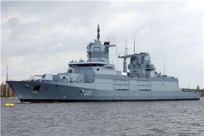 德國本來將投入巨資打造二戰以來最大規模軍艦建造案，但卻因為成本飆升以及延宕問題恐將取消。圖為德國現行布倫瑞克級護衛艦(Braunschweig-Klasse)。(維基百科)
