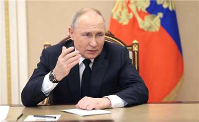 俄羅斯總統普丁(Vladimir Putin)28日表示，俄軍將持續推進全面奪取烏克蘭東部及南部4個地區的既定軍事目標。 (圖:克宮)