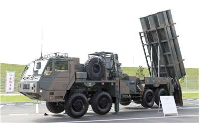 日本防衛省計劃在南鳥島打造靶場，並以明年度起開始射擊訓練為目標，包含訓練發射射程100多公里的12式陸基反艦飛彈(圖)。資料照。