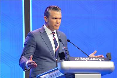 美國國防部長赫格塞斯(Pete Hegseth)上月30日在年度區域安全峰會「香格里拉對話」(Shangri-La Dialogue)發表演說。