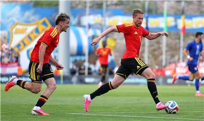 比利時黃金世代把握爭取冠軍的最後機會，圖右為德布勞內(Kevin De Bruyne)。