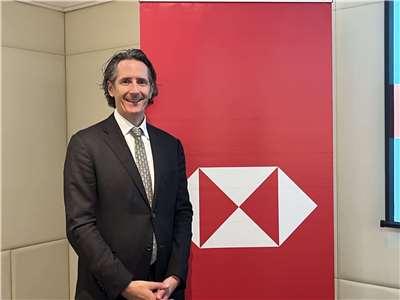 滙豐集團環球研究首席亞洲經濟學家暨亞洲聯合主管范力民(Frederic Neumann)於2日指出，AI將持續發展，台灣出口未來2至3年仍將持續強勁。(陳林幸虹 攝)