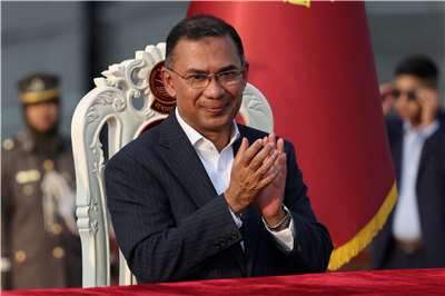 孟加拉總理拉曼(Tarique Rahman)21日展開為期6天的出訪，將訪問馬來西亞和中國。