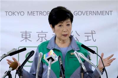 日本東京都知事小池百合子7月底將恢復全薪。