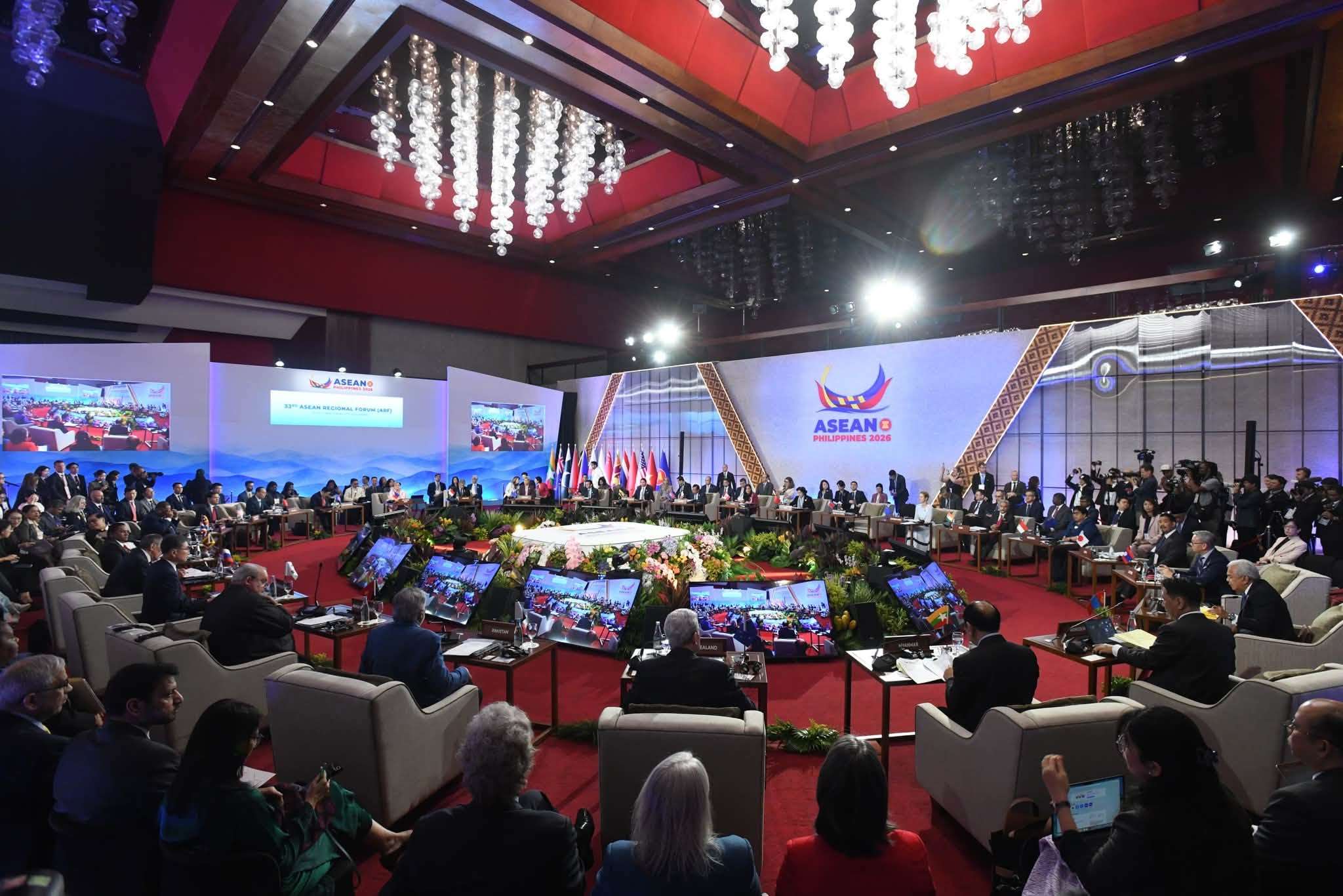 東協(ASEAN)在菲律賓馬尼拉舉行的東亞峰會(EAS)外長會議。(FB/@aseansecretariat)