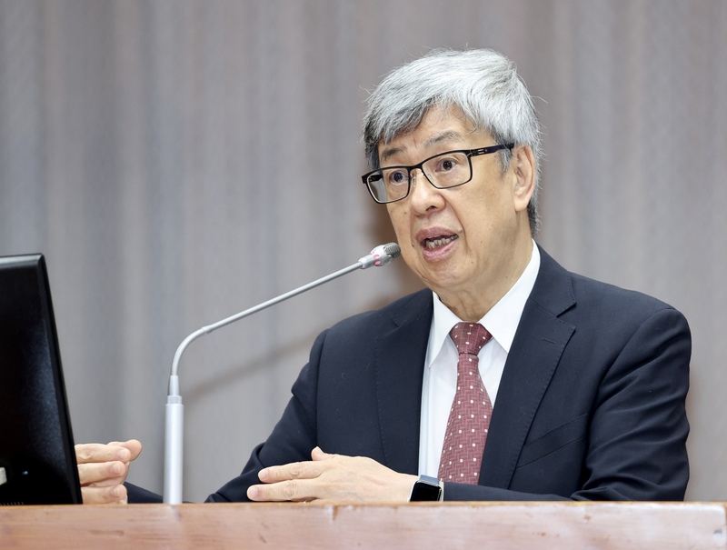中央研究院長陳建仁20日到立法院報告業務並備詢。