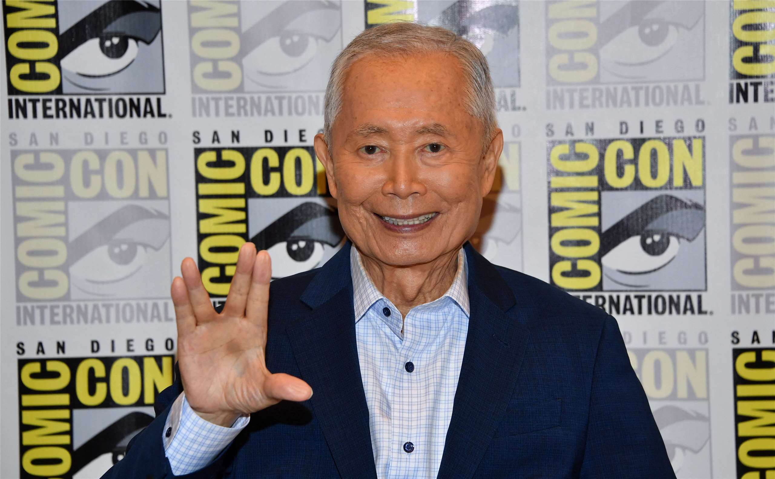 「星際爭霸戰」中的傳奇男星喬治．武井(George Takei)，25日在動漫展出席這部開創性科幻影集的60週年慶祝活動。