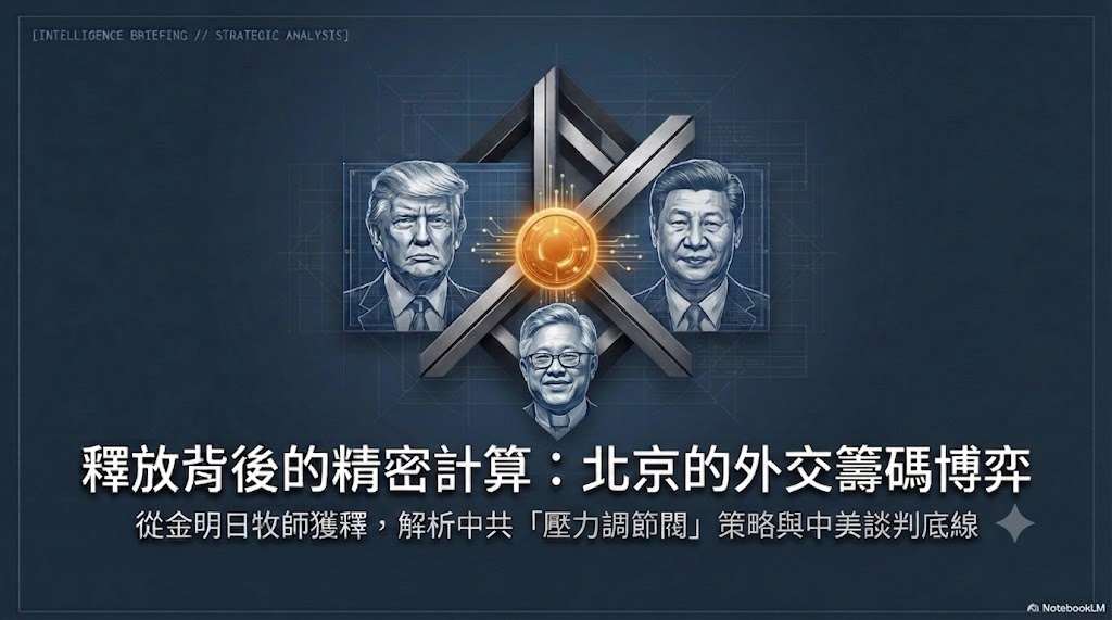 釋放金明日  中共想要拋什麼政治訊號？！(AI圖)